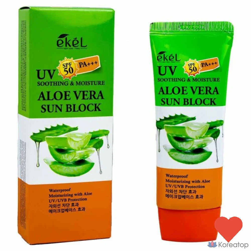 Солнцезащитный крем Ekel Sun Care Soothing Moisture Sunblock, 70 мл, 1 шт.
