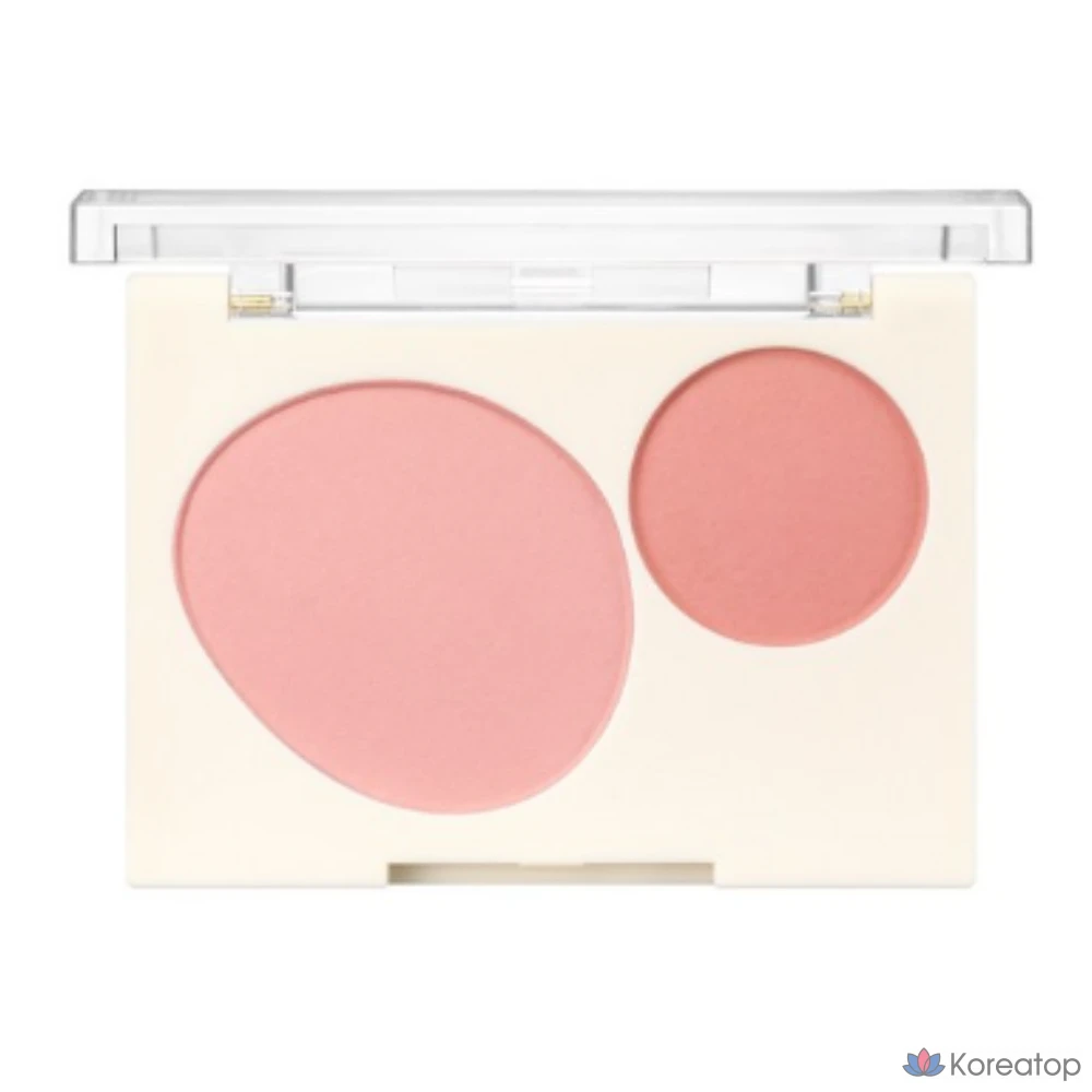 Румяна Giverny Fluffy Dual Blusher, оттенок 01 Peach, 1 шт.