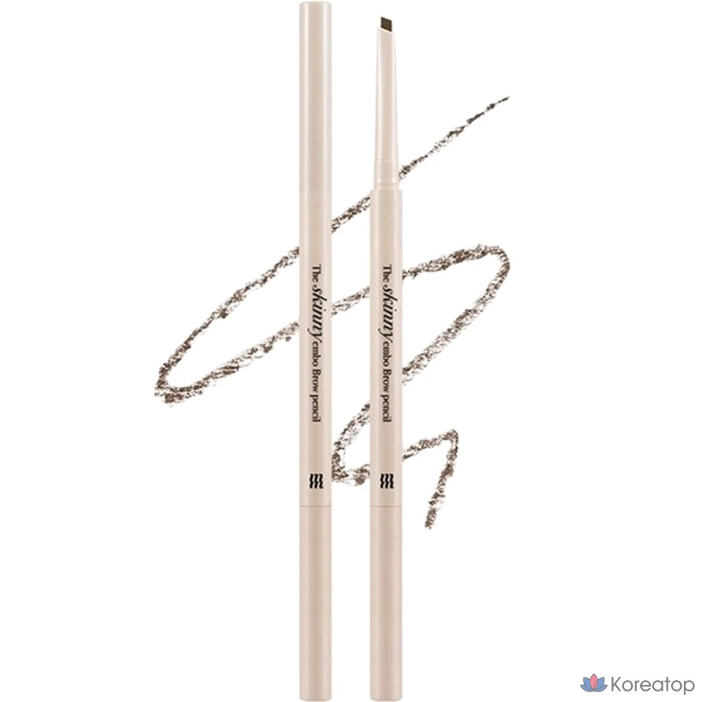 Карандаш для бровей MERZY The Skinny Embrow Brow Pencil, оттенок SB2 Kakao Brown, 0.07 г, 1 шт.