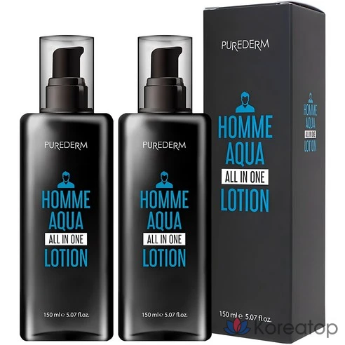 Purederm Средство после бритья, лосьон Homme Aqua, 150 мл