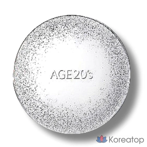 Кушон AGE 20S Sparkle Case + Refill, оттенок 23 White Beige, 12.5 г x 2 шт + ампульная сыворотка 10 мл x 4 шт, 5 шт.