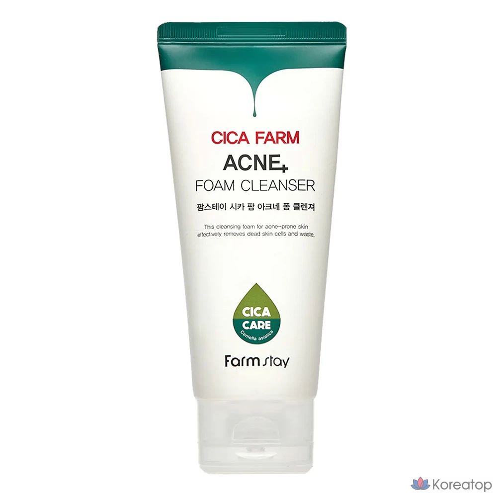 Пенка для умывания Farmstay Cica Farm от прыщей, 180 мл, 1 шт.