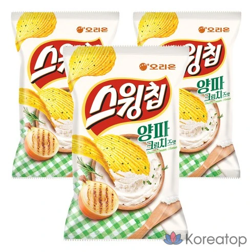 Чипсы со вкусом лука и сливочного сыра Orion Swing