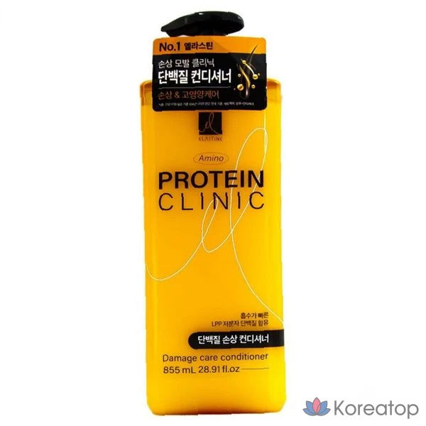 Кондиционер для волос Elastine Damage Hair Protein Conditioner, 855 мл, 1 шт.