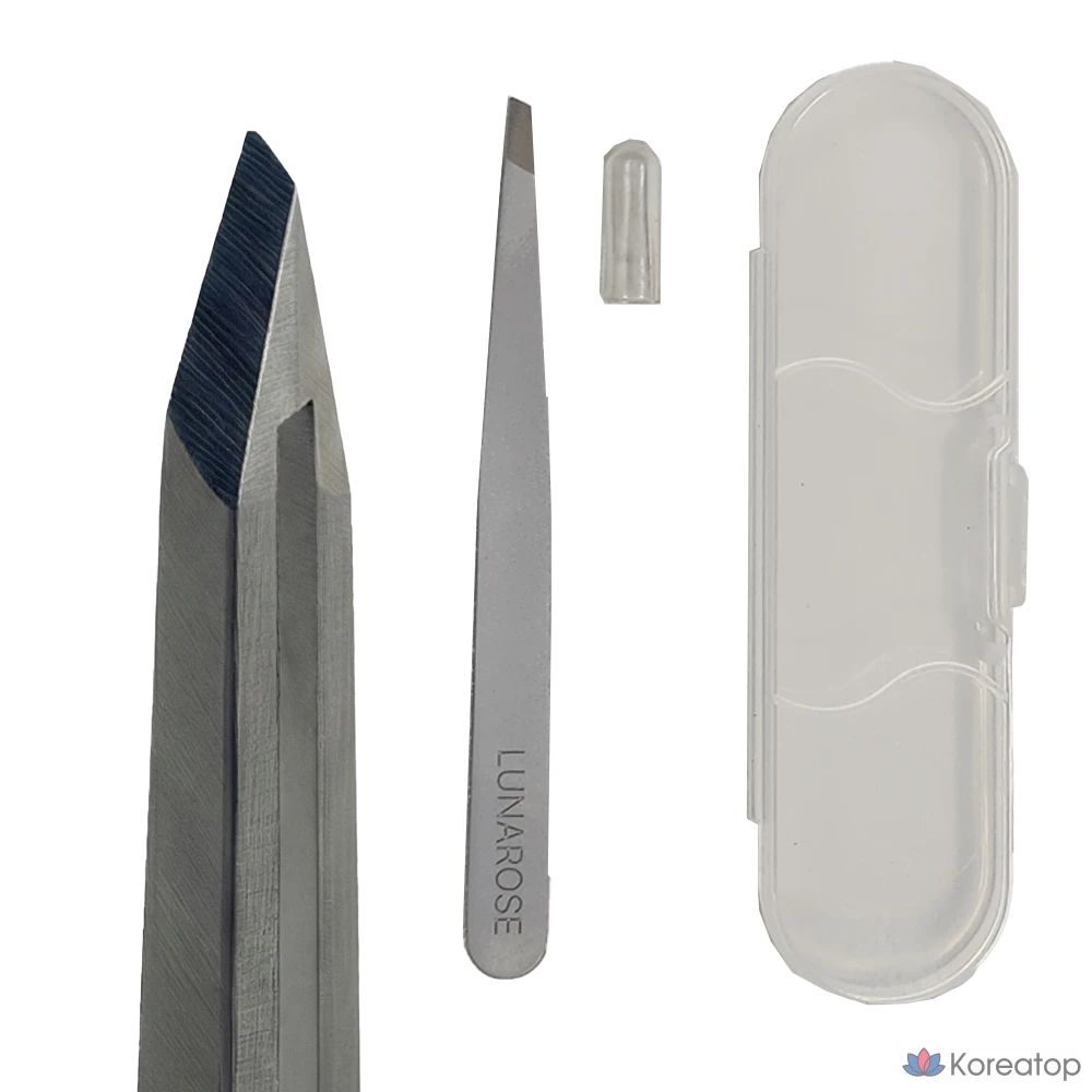 Пинцет Luna Rose для коротких волос, серебристый