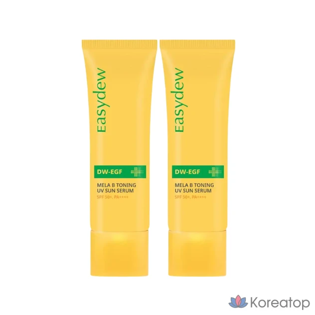 Солнцезащитная сыворотка Easydew Mela Vi Toning UV Sun Serum, 40 мл, 2 упаковки по 80 мл.