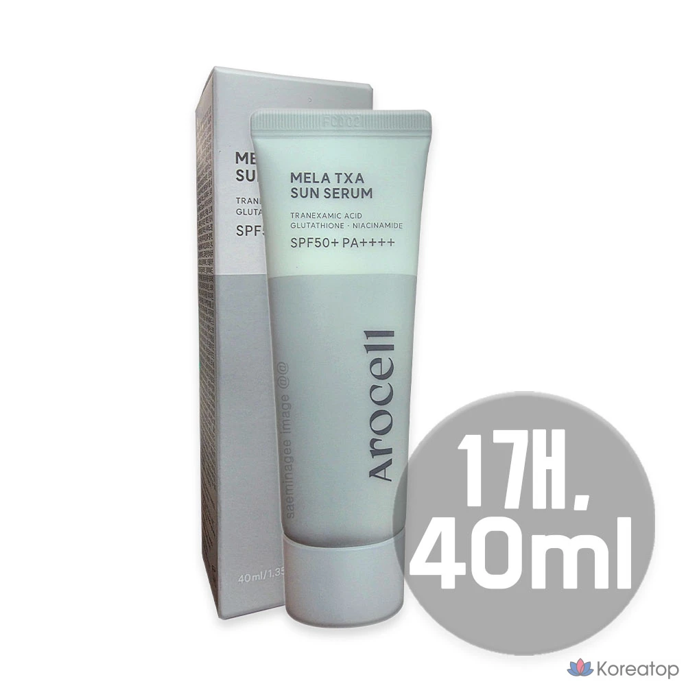 Солнцезащитный крем Arocell Mela TXA Moisture Sun Serum SPF50+ PA++++, 40 мл, 1 шт.