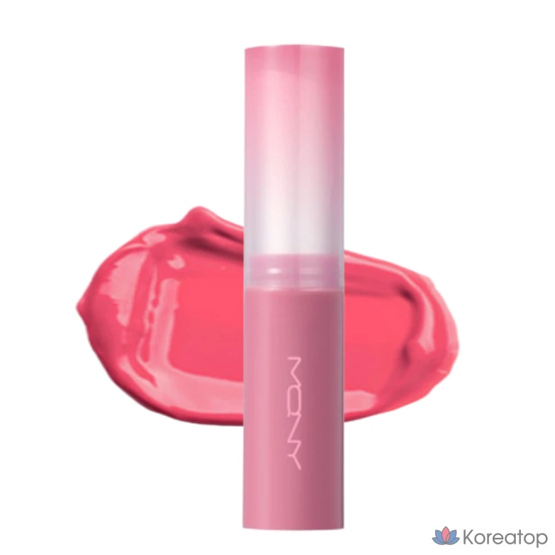 Блеск для губ и помада Mqny Glow Melting Lipstick Lipgloss Lip Glow, оттенок TUTUPINK, 3.5 г, 1 шт.