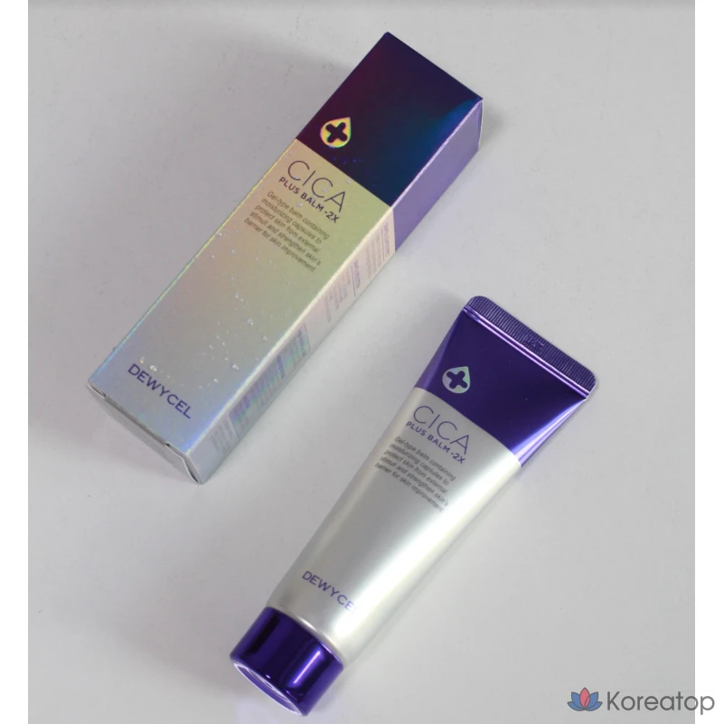 Dewycell E-Double Cica Cream 50 мл, увлажняющий крем, успокаивающий крем, крем для натуральной кожи, уход с центеллой азиатской, увлажняющий крем, для разглаживания морщин, двухфункциональный бальзам с пантенолом и центеллой азиатской, Dewycell E-Double Cica Cream 50 мл