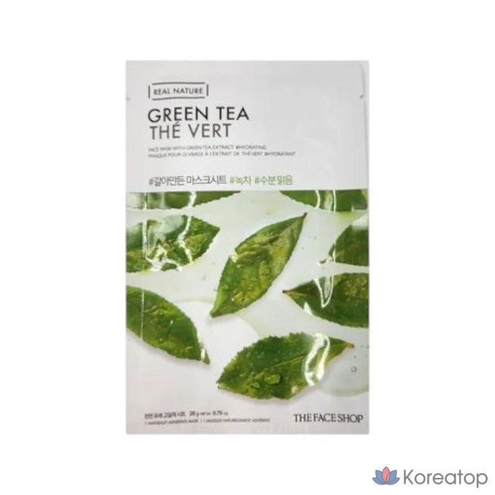 Тканевая маска для лица The Face Shop Galmadeun Mask Sheet Green Tea, 20 шт.