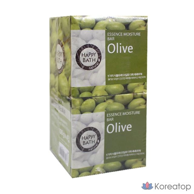 Мыло Happy Bath Olive 90 г (4 упаковки по 90 г)