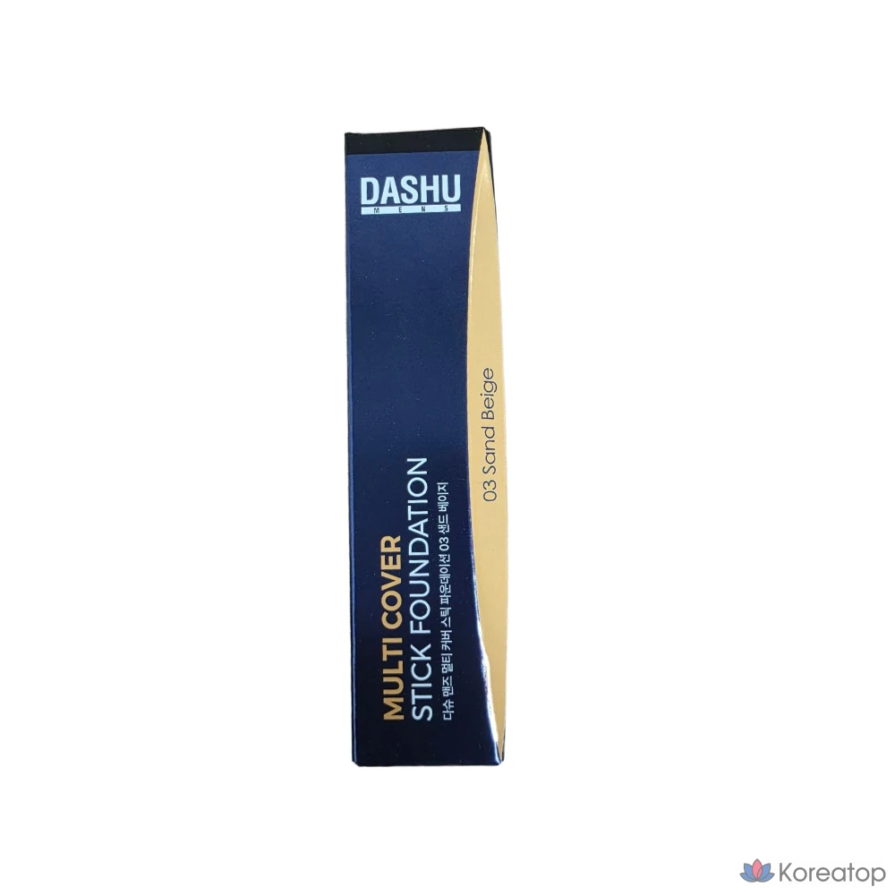 Стик-фундамент DASHU Men's Multi Cover Stick Foundation SPF50+ PA++++, оттенок Sand Beige, 12 г, 1 шт.