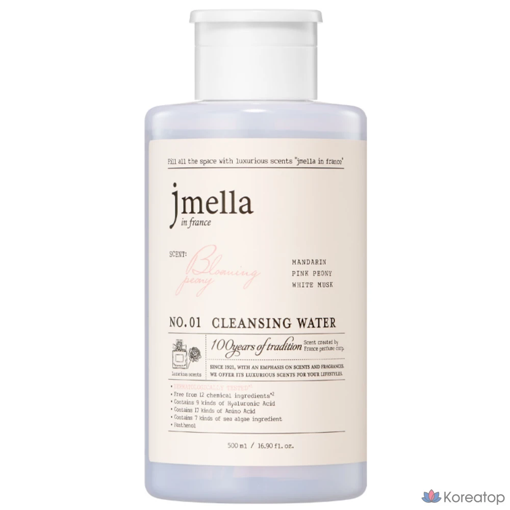 Очищающая вода Jmella In France Blooming Peony Cleansing Water, 500 мл, 1 шт.