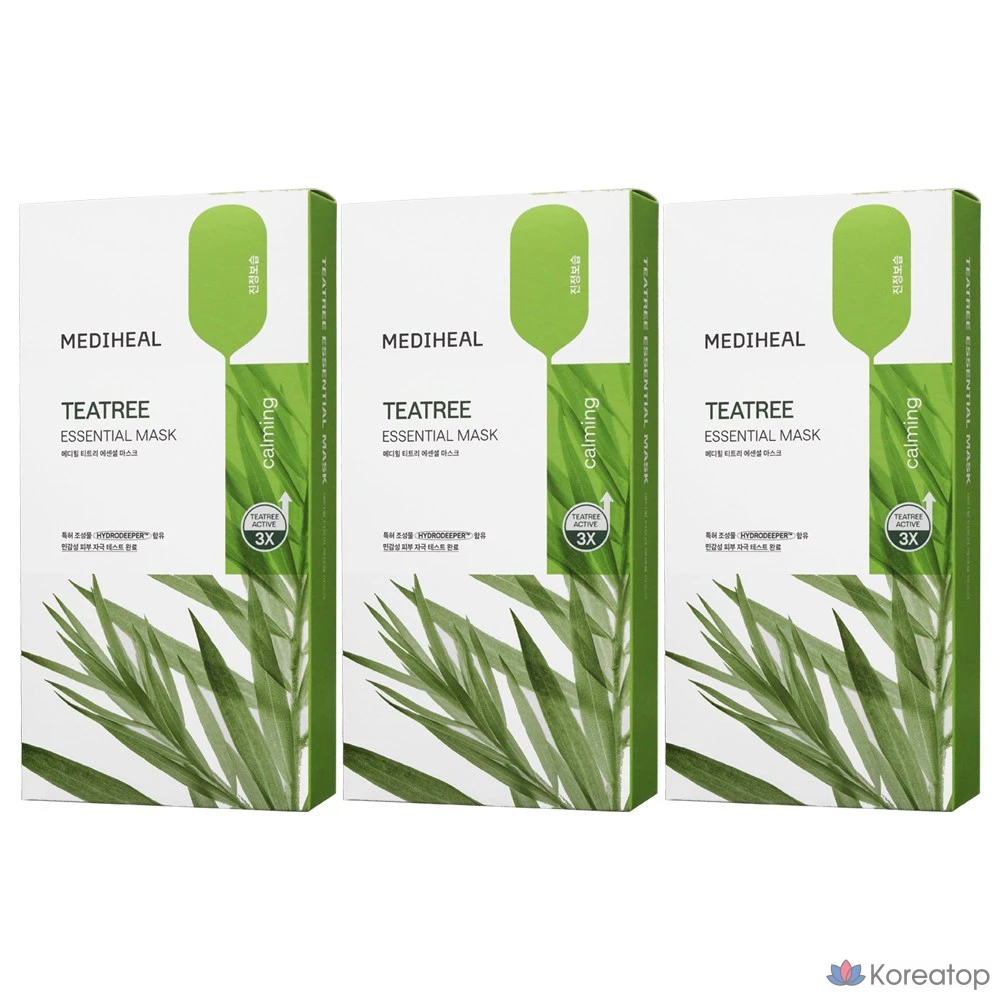 Тканевая маска для лица MEDIHEAL Tea Tree Healing Solution Essential Mask, 30 шт.
