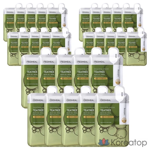 Гелевая маска Mediheal Tea Tree Nude, 10 штук, 3 упаковки