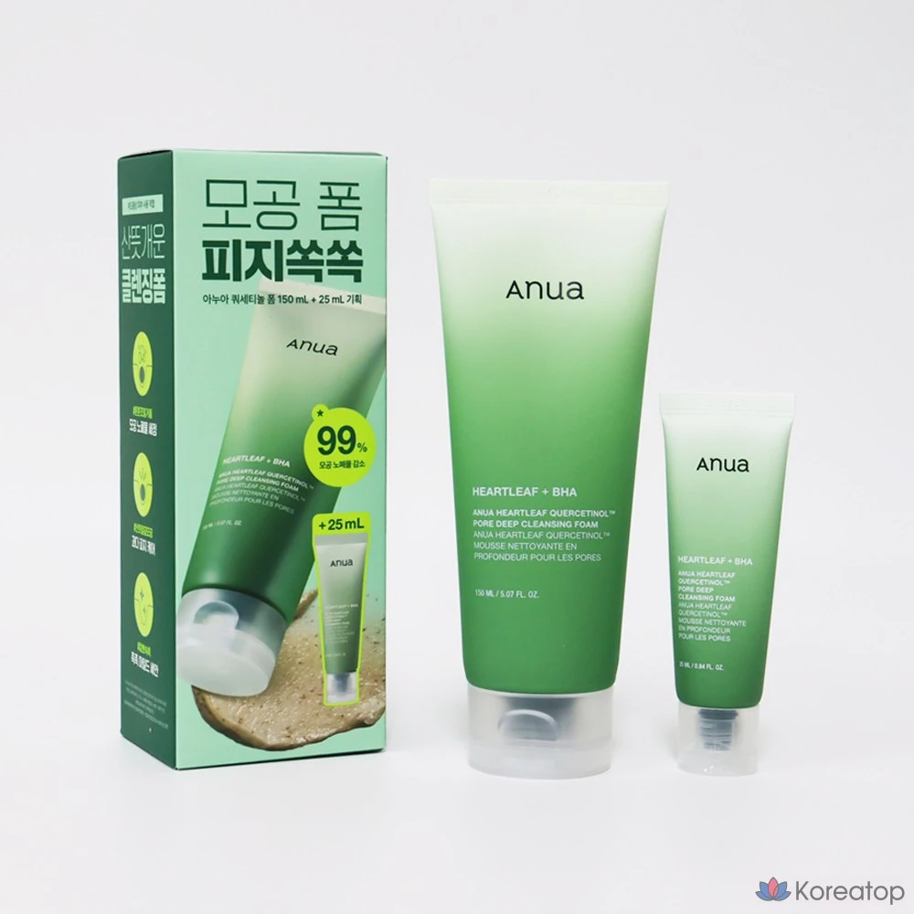 Очищающая пенка для лица Anua с кверцетинолом, 175 мл, 1 шт.