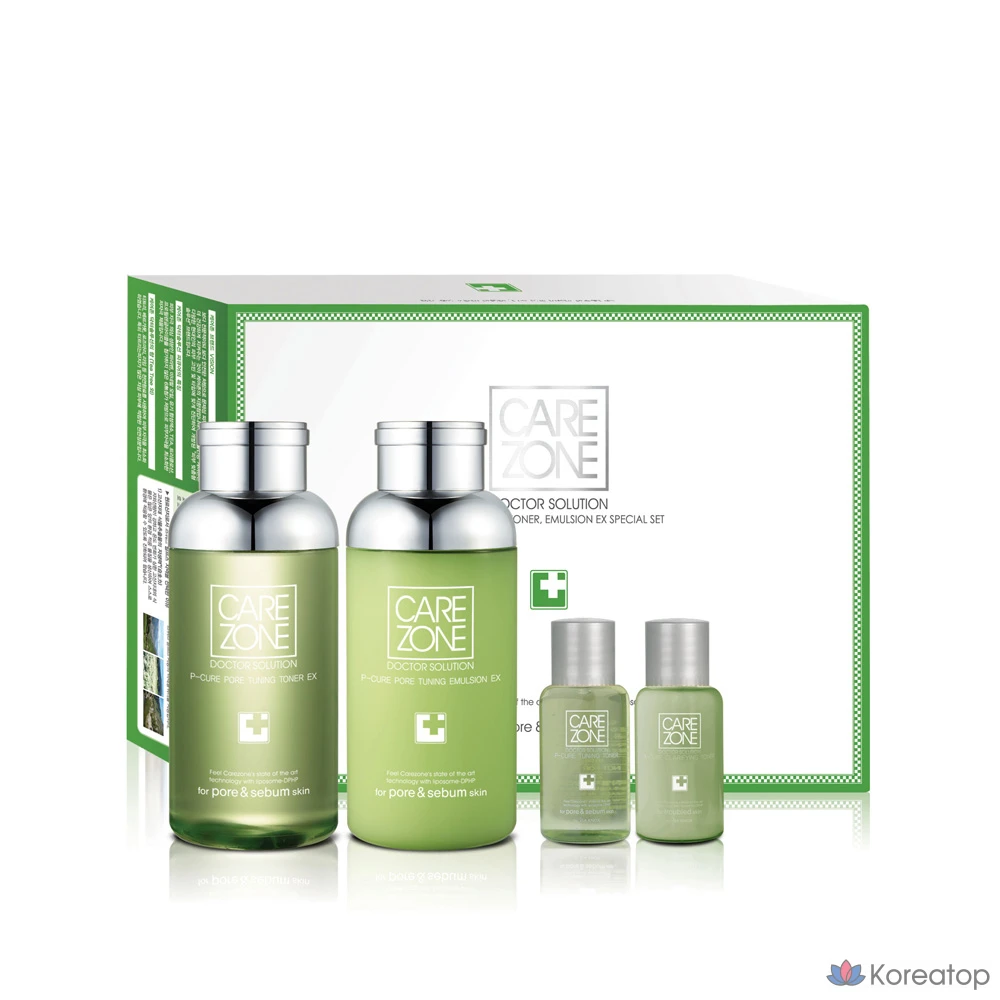 Carezone Figure Pore Tuning Toner Emulsion EX, 1 комплект.