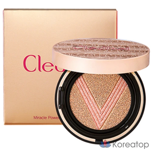 Кушон Cledbel Miracle Power Lift V Cushion Foundation, оттенок 21, 13 г, 1 шт.