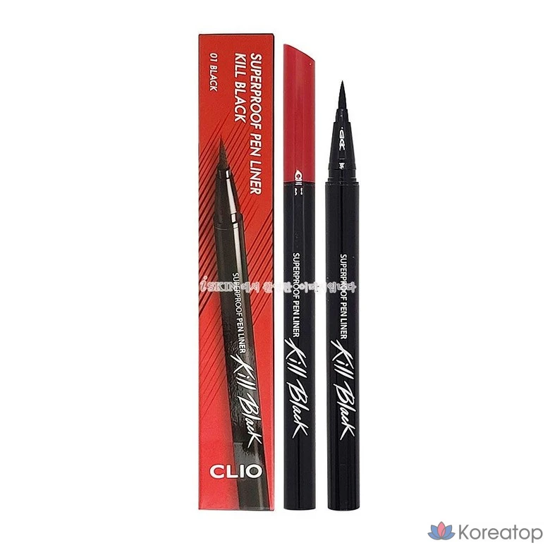 Линер-ручка Clio Superproof Pen Liner, № 1, черный, 1 шт.