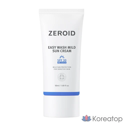 Солнцезащитный крем ZEROID Easy Wash Mild Sun Cream SPF30/PA++++, 50 мл, 1 шт.