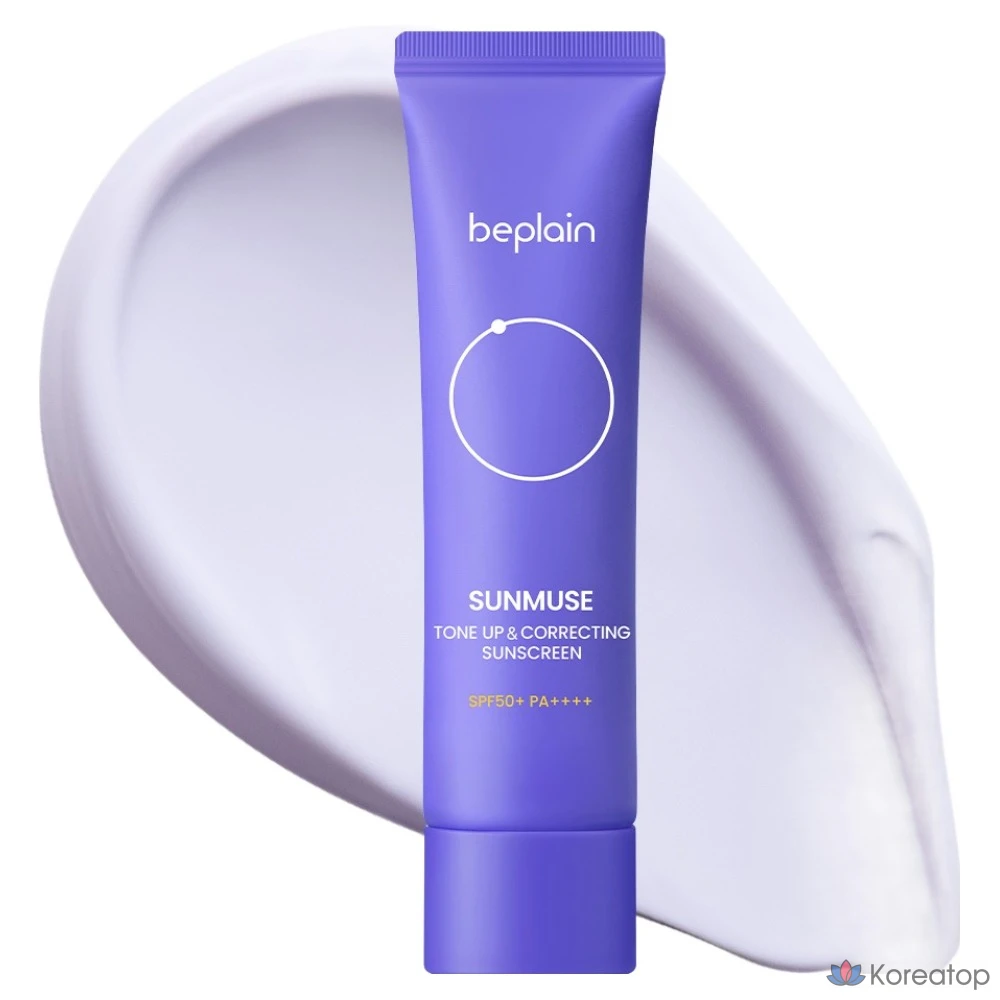 Солнцезащитный крем Beplain Sunmuse Tone Up & Correcting Sun Cream SPF50+ PA++++, 50 мл, 1 шт.