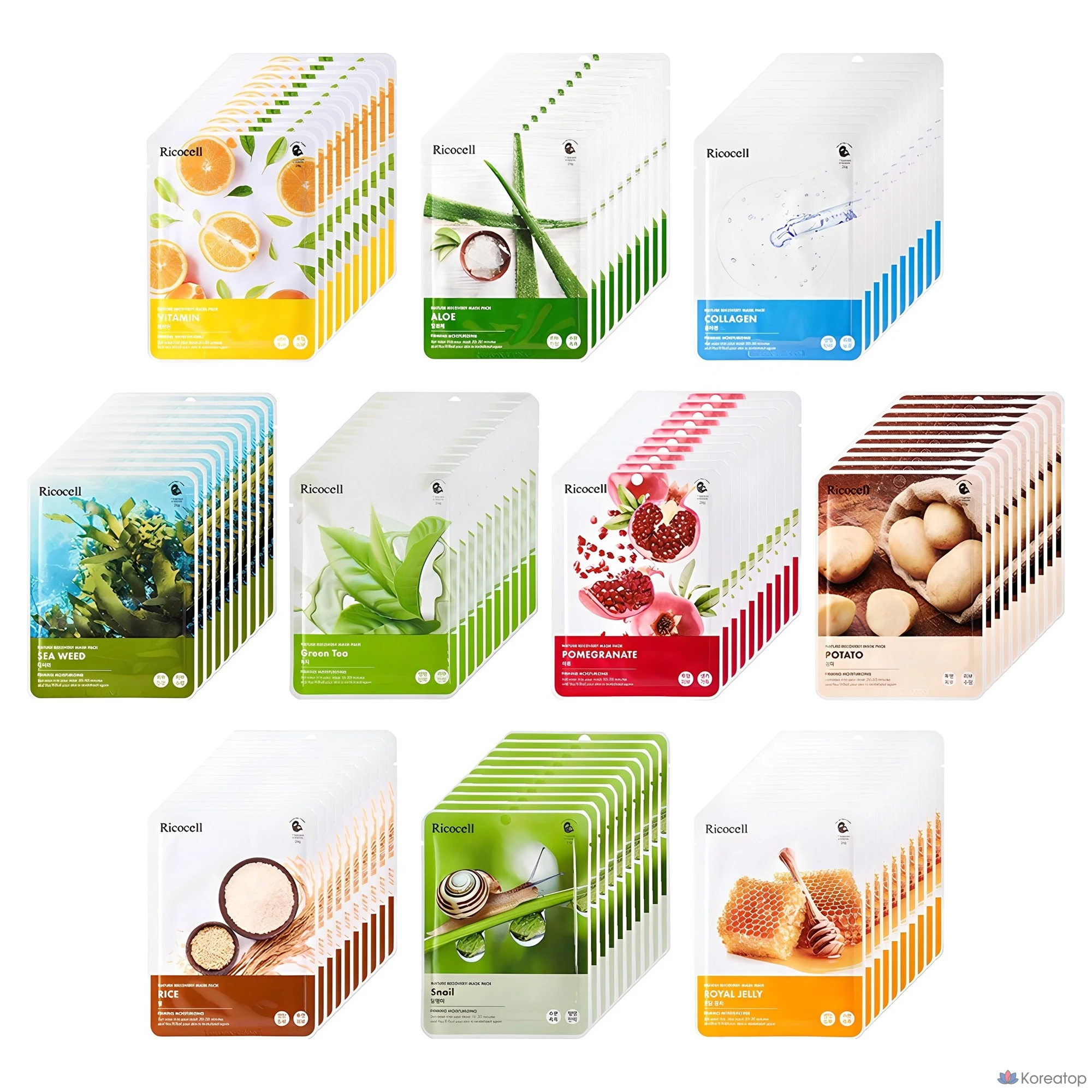 Набор защитных масок Ricocell Nature Coverage Mask, 1 упаковка, 100 штук.