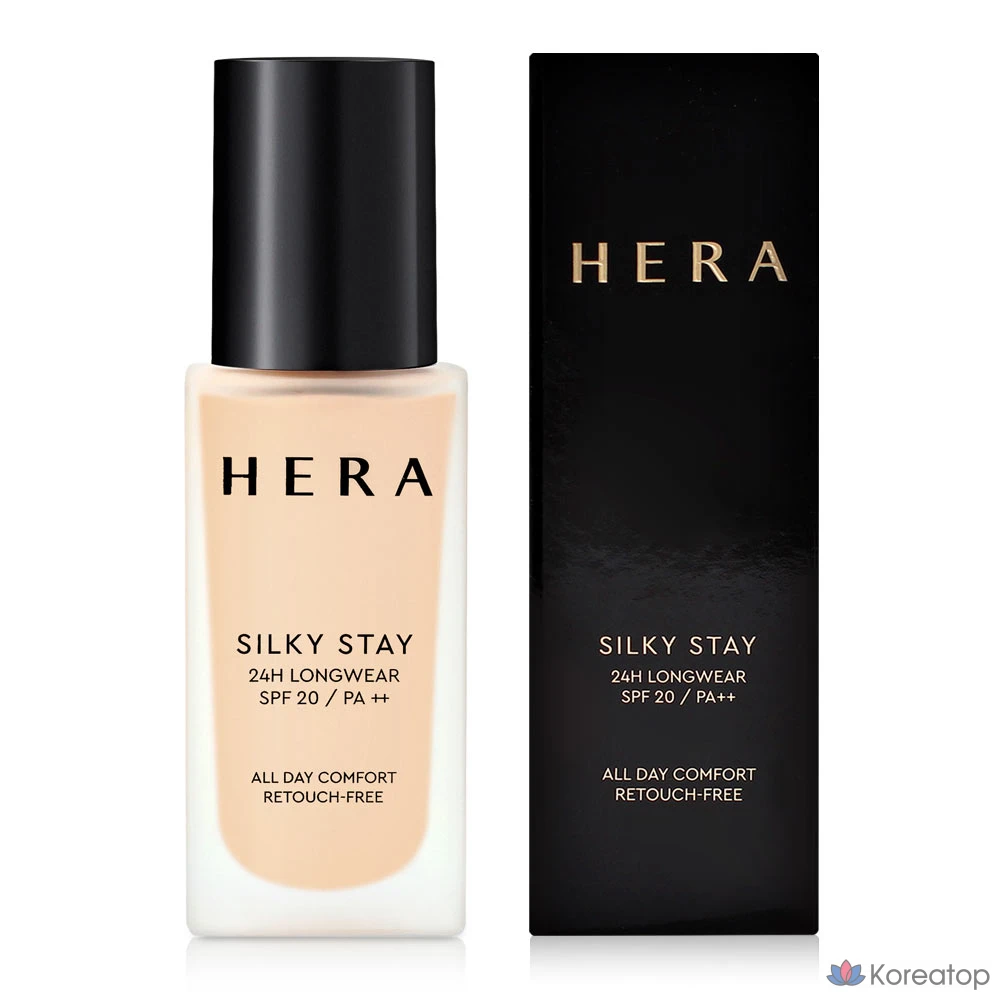 Тональный крем Hera Silky Stay Foundation, оттенок 21N1 Vanilla, 1 шт.
