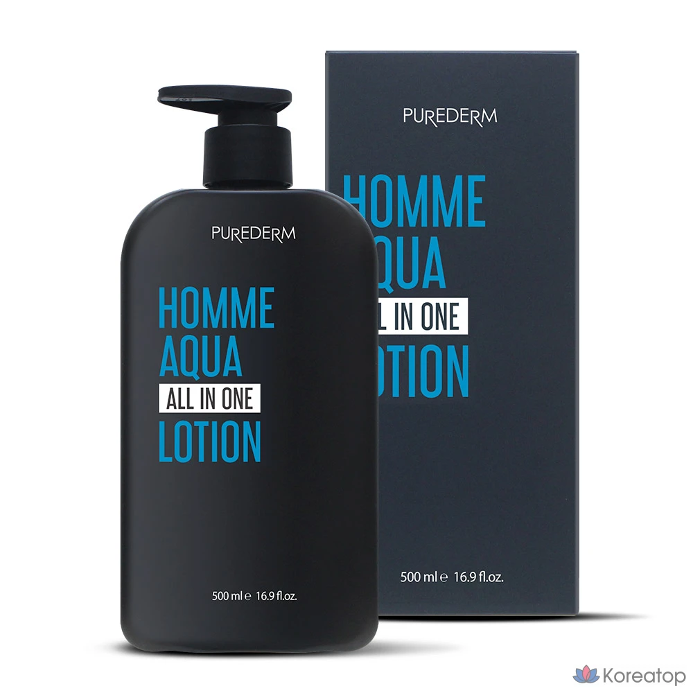 Лосьон Purederm Homme Aqua All-in-One, 500 мл, 1 шт.