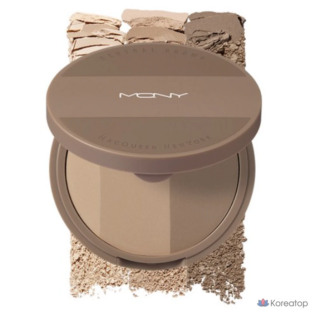 Пилинг Mqny Fake Up 3-Color Shading, оттенок Neutral Brown, 9 г, 1 шт.