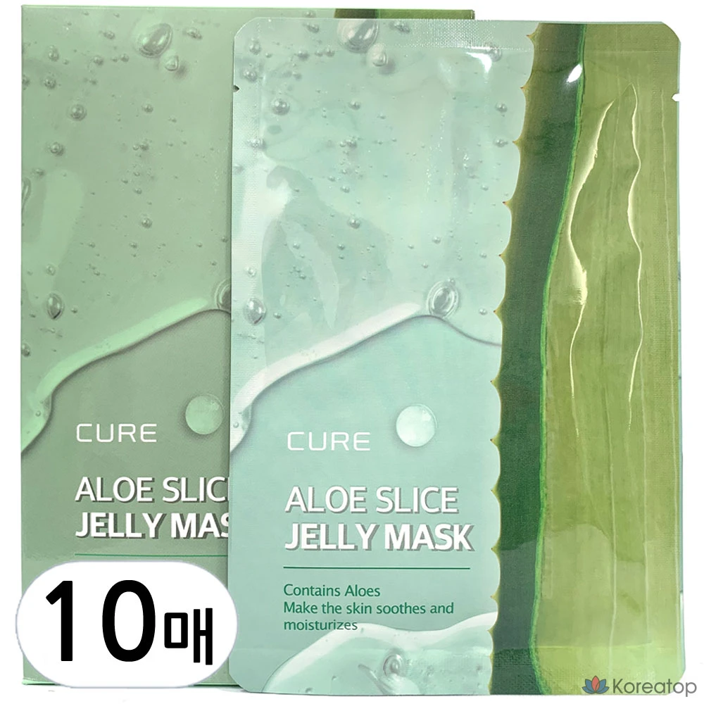 Тканевая маска для лица KIM JEONG MOON Aloe La Sense Loe Cure Slice Jelly Mask, 300 мл, 10 шт.