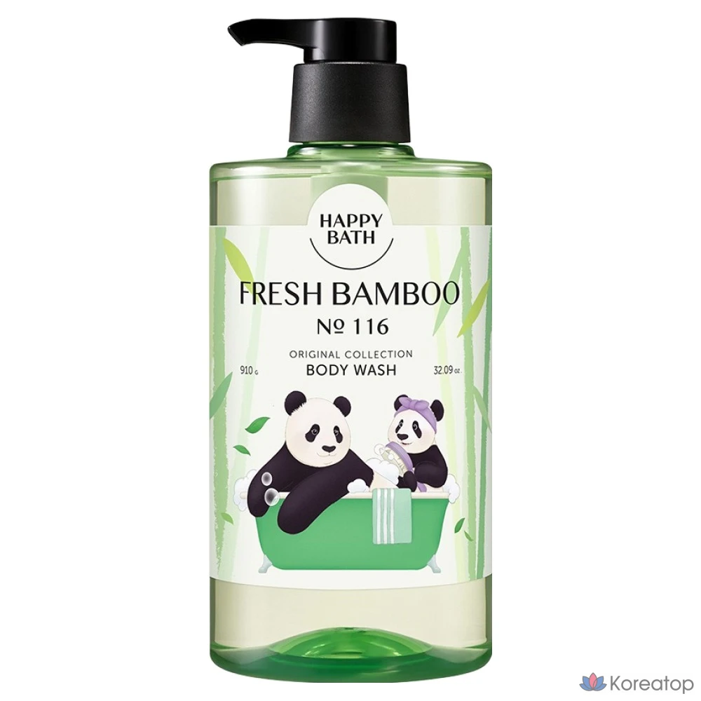 Гель для душа Happy Bath Bao Family Original Collection, аромат свежего бамбука, 910 мл, 1 шт.