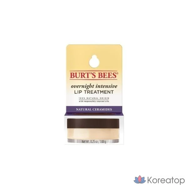 Ночной бальзам для губ Burt's Bees Overnight Intensive Lip Treatment, 7.08 г, 1 шт.