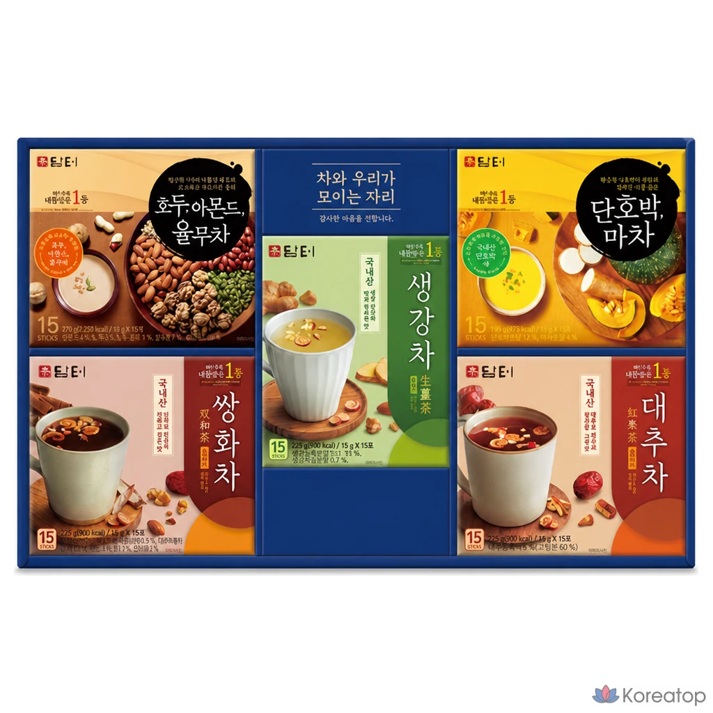 Набор для ухода Damtuh Tea Gift Set 12-2, 5 видов, 3 шт.