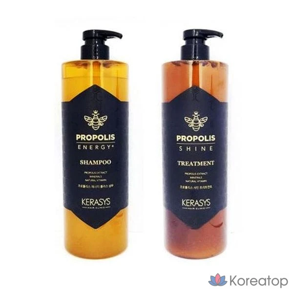 Шампунь KeraSys TeOnCell JQ Propolis Shine Treatment, 1 л, 1 шт.