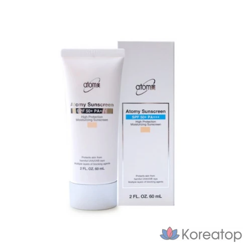 Солнцезащитный крем тонирующий  ATOMY Бежевый SPF50+ PA+++, 50 мл