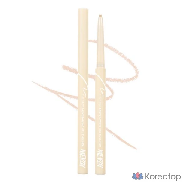 Гелевая подводка для глаз MERZY the First Easy Drawing Gel Eyeliner 0.14g, 0 EG5 Delight, 1 шт.