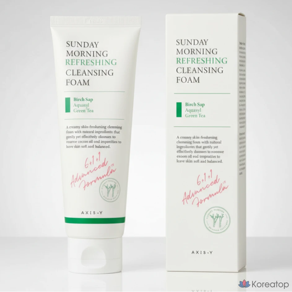 Освежающая очищающая пенка Axis Y Sunday Morning, для удаления загрязнений и очищения пор от черных точек, 1 шт.