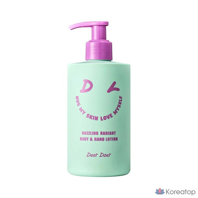 Увлажняющий крем для тела Dear Doer Dazzling Fragrant Vegan Body Lotion, нелипкий, со свежим ароматом, 1 шт., 300 мл
