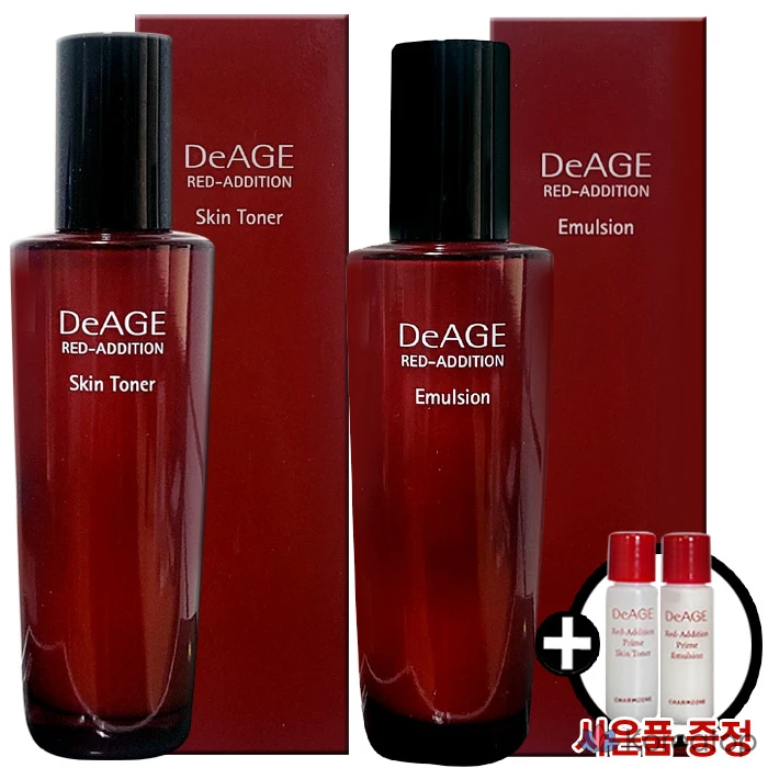 Тоник для лица Charmzone Deage Red Addition 120 мл + Эмульсия 120 мл (2 вида) / Лосьон для лица, 1 набор