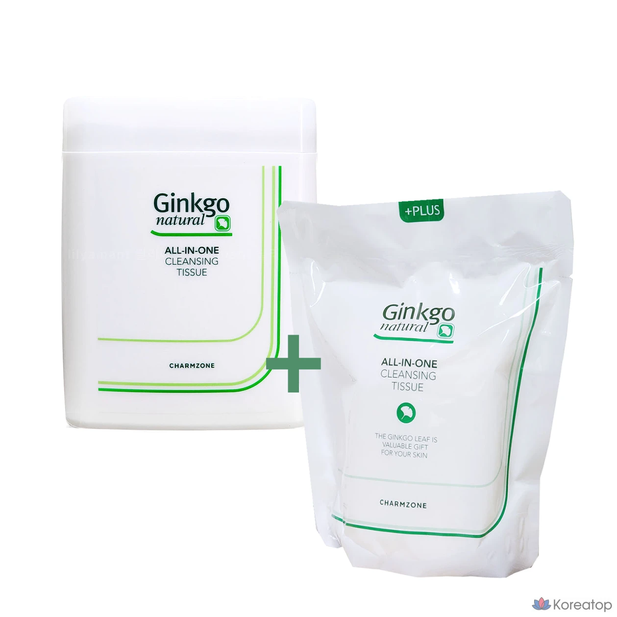 Очищающие салфетки Charmzone Ginkgo Natural All-in-One, 1 шт.