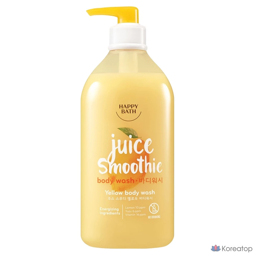 Гель для душа Happy Bath Juice Smoothie с ароматом юдзу, 820 г, 1 шт.