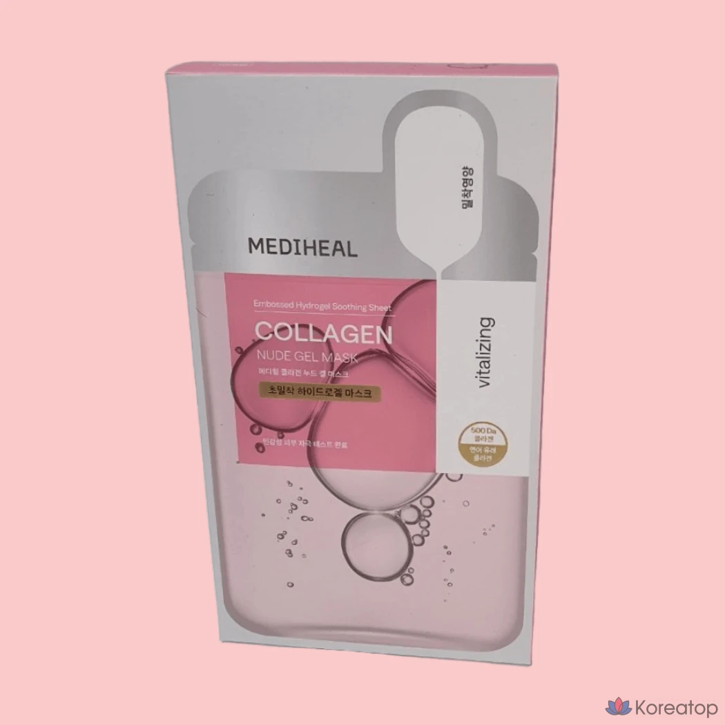 Гелевая маска Mediheal Collagen Nude, 10 штук, 1 упаковка