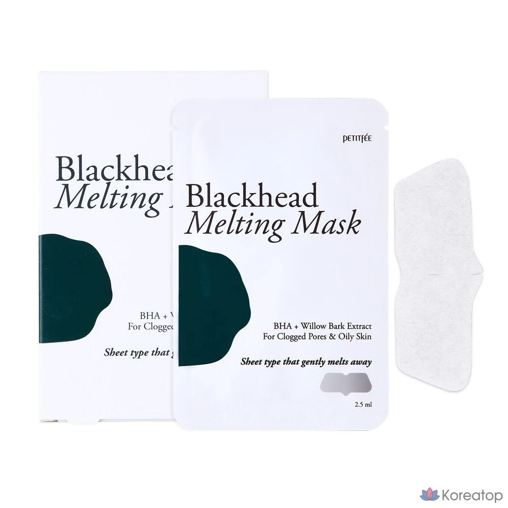 Маска для удаления черных точек Petitfee, 12,5 мл, 5 штук.