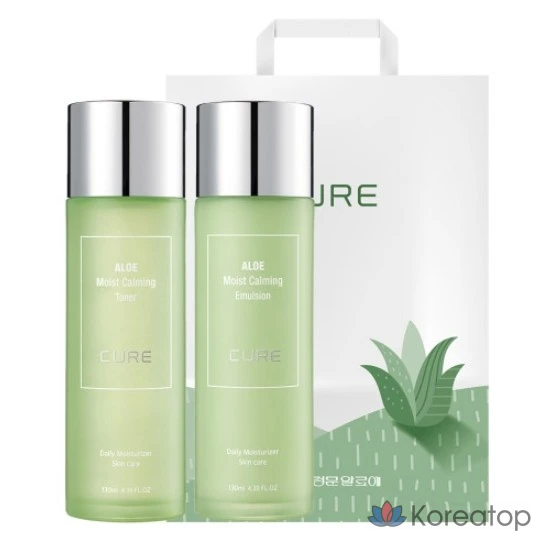 Успокаивающий тоник + Успокаивающая эмульсия KIM JEONG MOON Aloe, 1 шт.