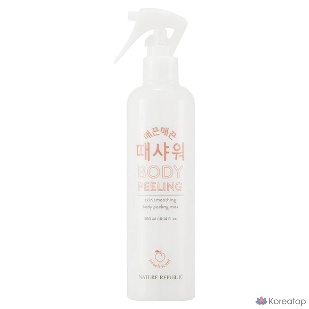 Отшелушивающий гель для душа Nature Republic Smooth Exfoliating Shower Peach, 300 мл, 1 шт.