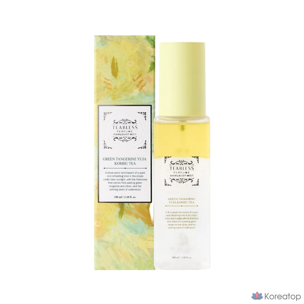 Парфюмированный спрей для тела и волос TEABLESS Cheonggyu Kombucha Perfume Hair Body Mist, 100 мл, 1 шт.