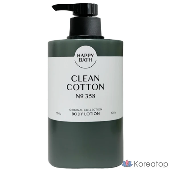 Лосьон для тела Happy Bath Original Collection с ароматом «Чистый хлопок», 500 г, 1 шт.