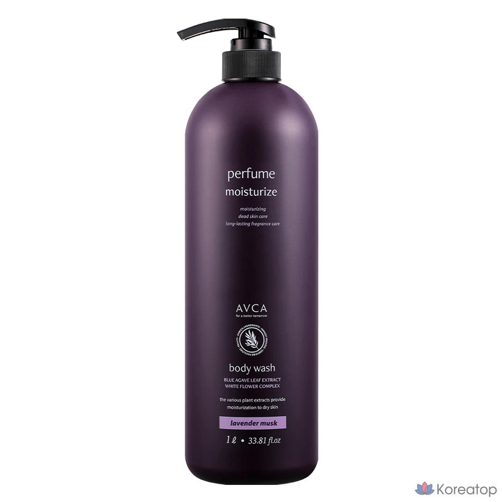 Гель для душа AVCA Perfume, лаванда и мускус, 1 л, 1 шт.