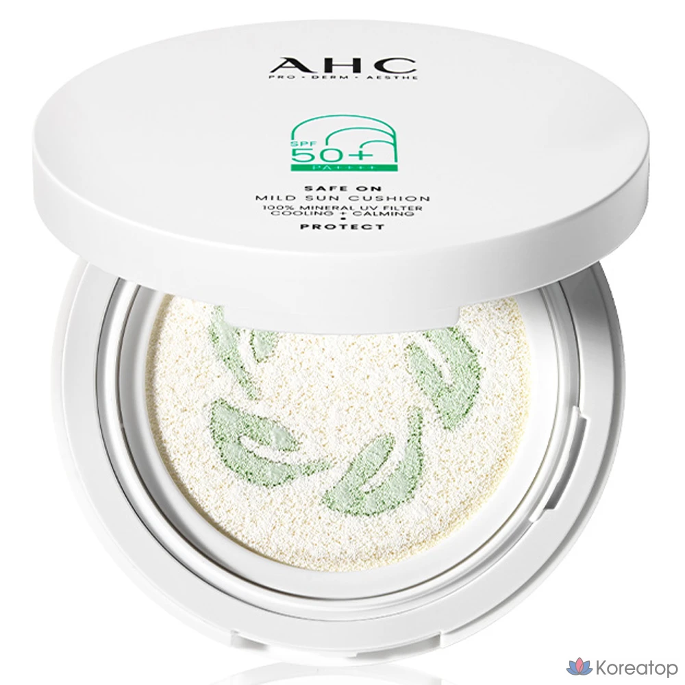 Солнцезащитный крем AHC SafeOn Mild Sun Cushion SPF50+ PA++++, 25 г, 1 шт.