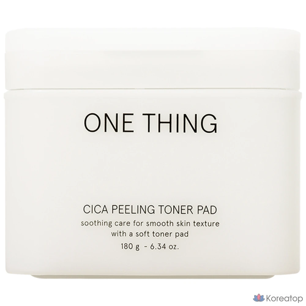 Тонизирующие подушечки One Thing Cica Peeling Toner Pad, 1 шт., 65 штук